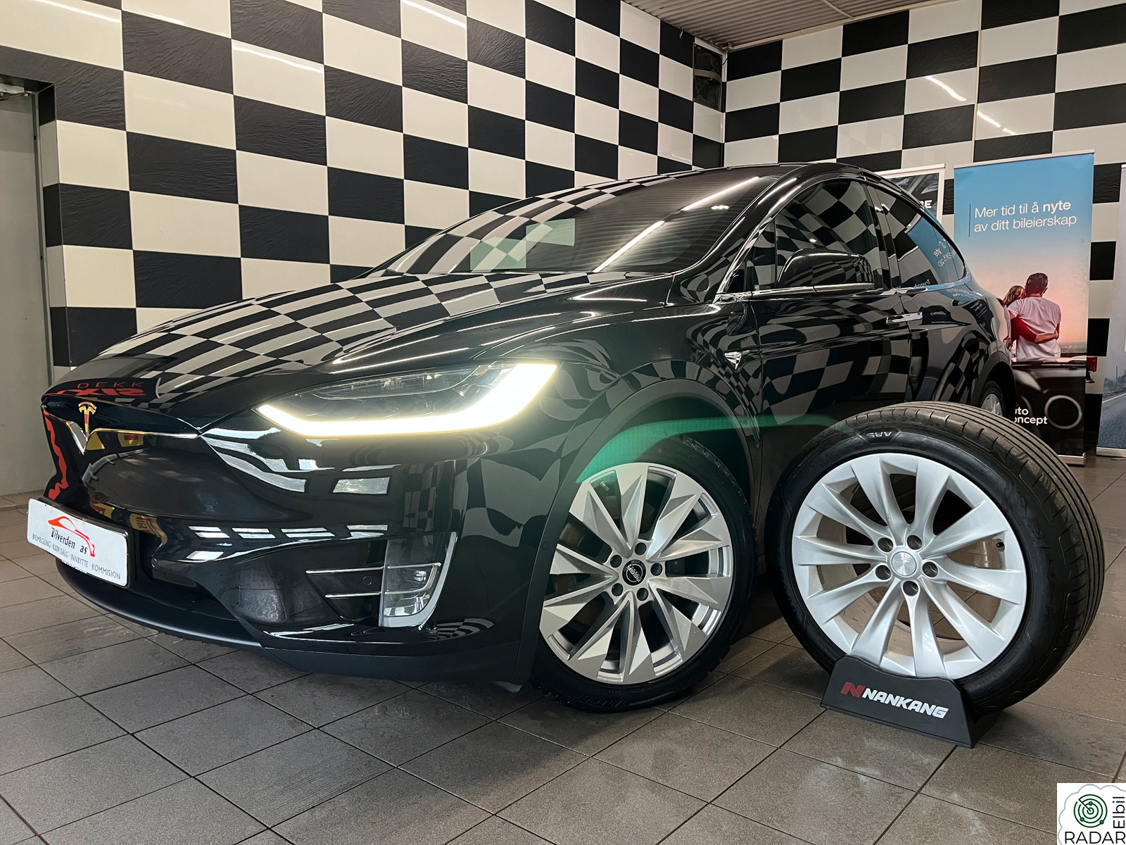 TESLA Model X 100D*6-SETER*LONG RANGE*PREMIUM*LAV KM*NY EU*ALT+++