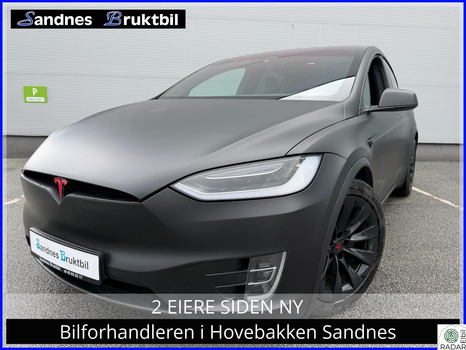 TESLA Model X 100D 6-SETER MCU2,KROK,ACC,LUFT,SKINN,PANO,FOLIE,LED