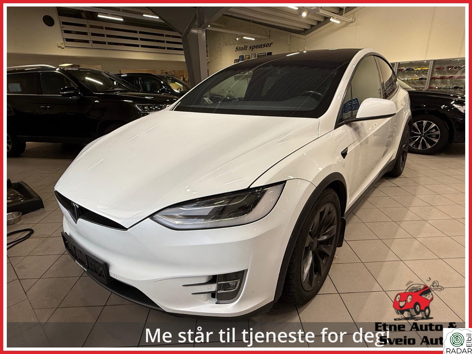 TESLA Model X 75D - 7-Seter,Chrome-delete, Krok, Luftfjæring,MCU2,CCS