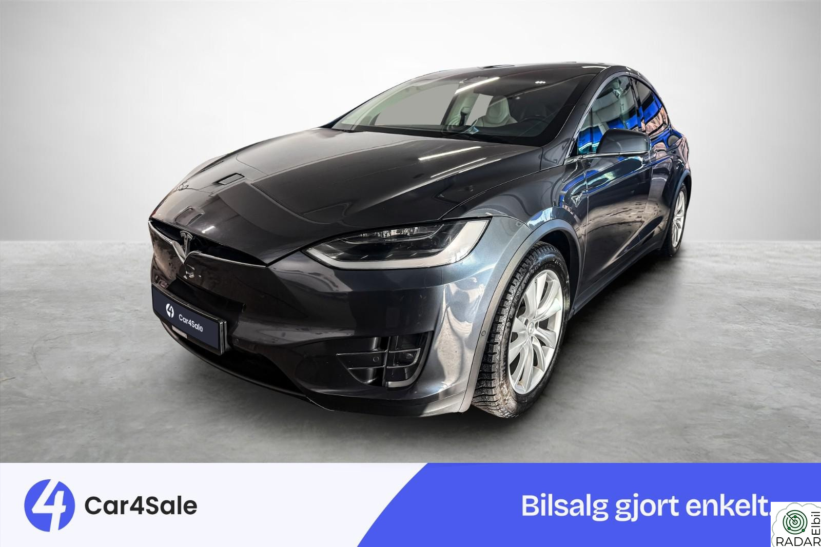 TESLA Model X 75D 6-seter / Skinn / MCU2 / Krok / HIFI / Vinter / AP+
