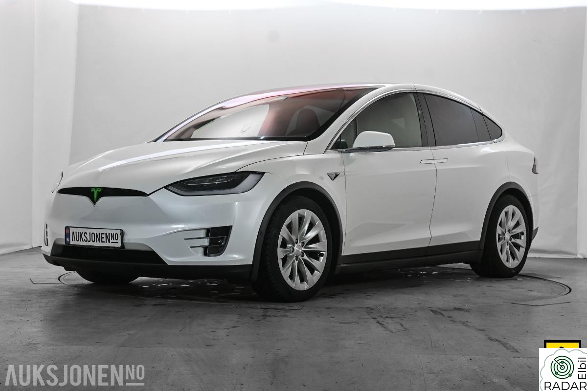 TESLA Model X LR HENGERFESTE 7-SETER LUFT PREMIUM LYD VINTERPAKKE SKI