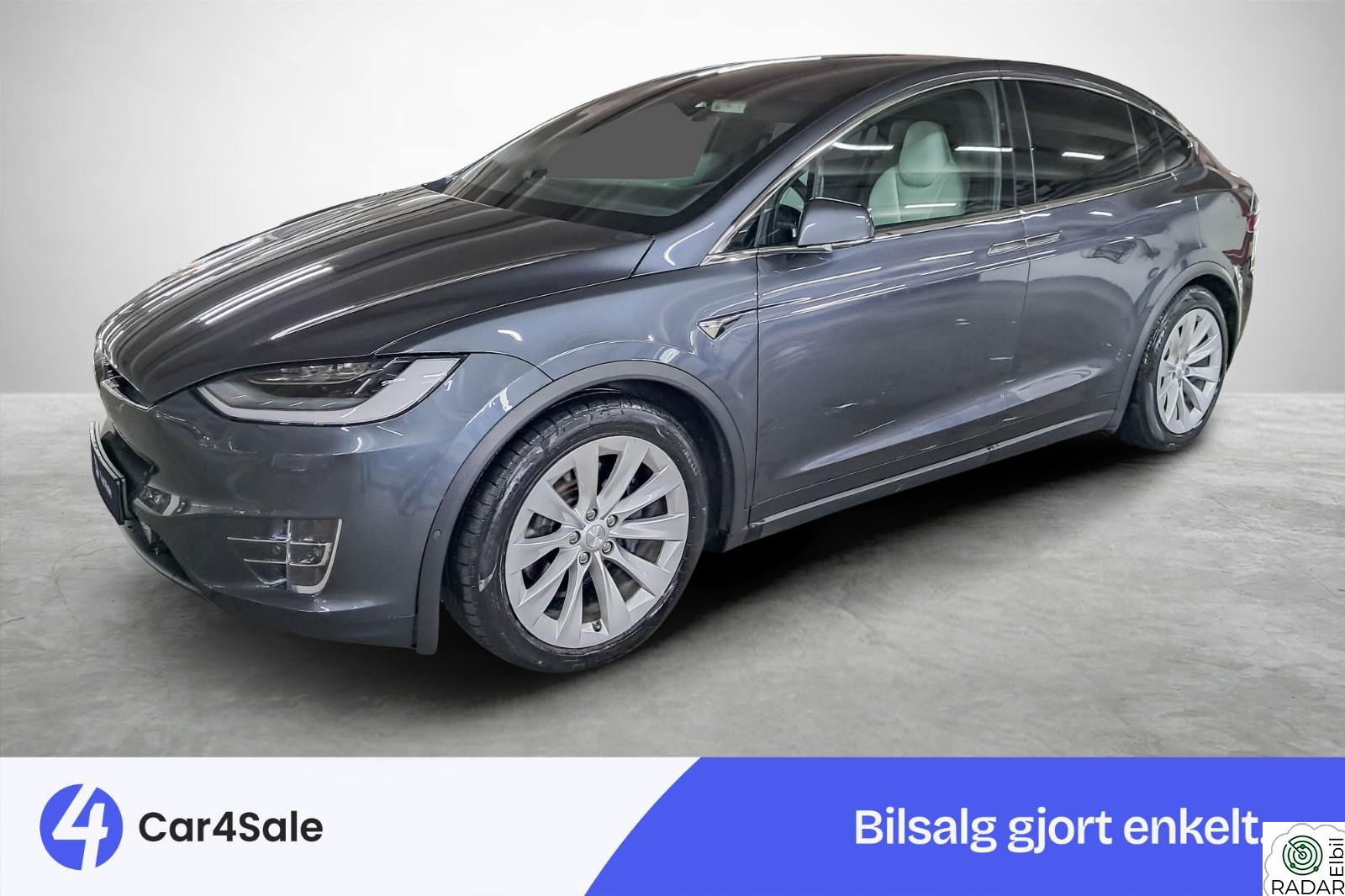 TESLA Model X LR Raven 507km / Lav Km / Krok / 1-eier / HIFI / Vinter