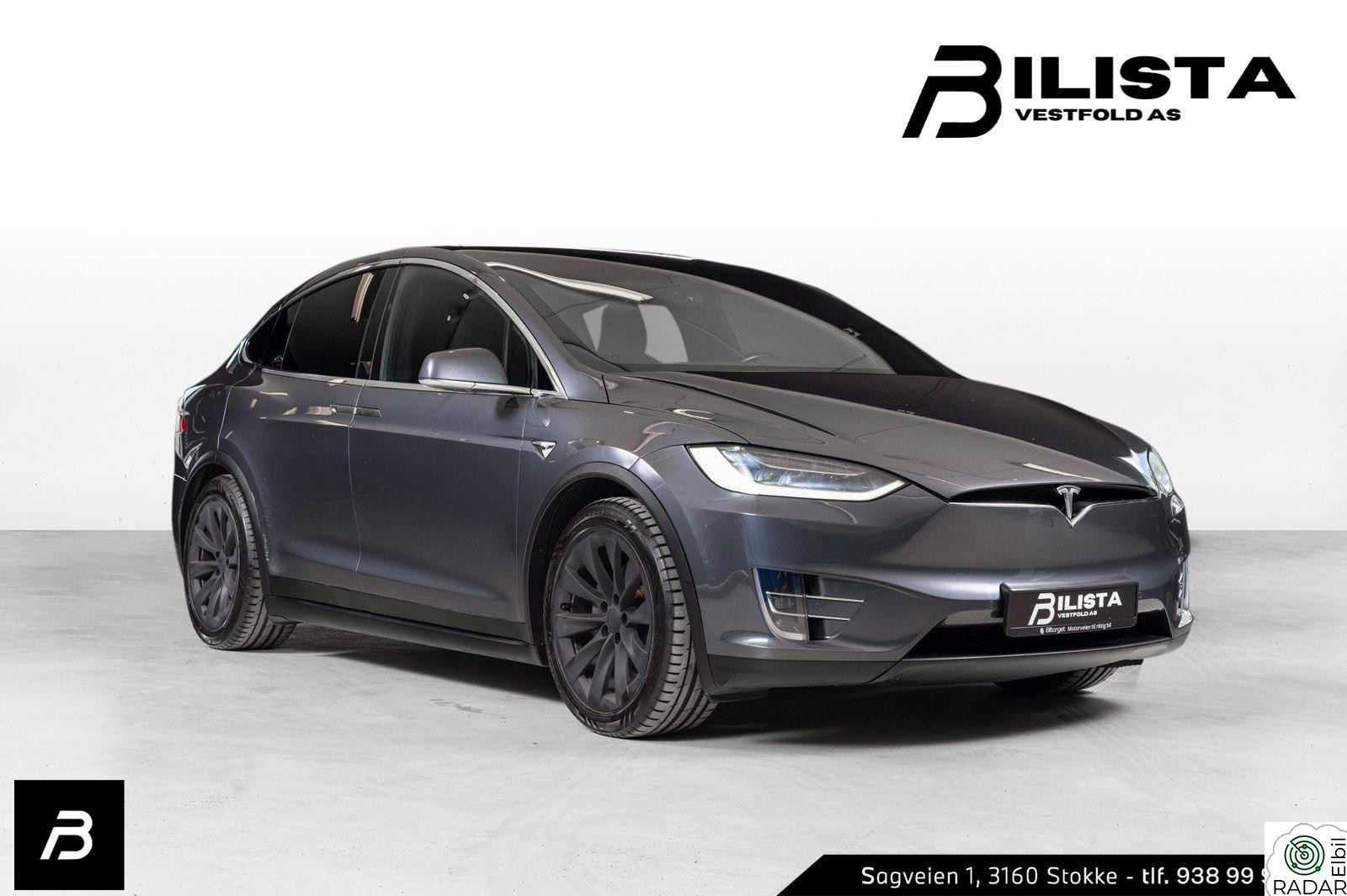 TESLA MOTORS Model X 90D Gratis Lading 6s Skinn Krok Prem CCS 1-eier Rå bil!
