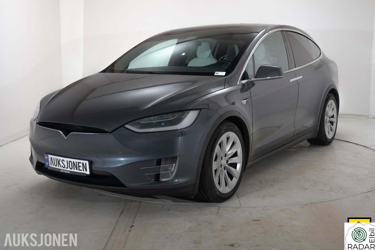TESLA MOTORS Model X 90D 6-SETER HENGERFESTE PREMIUM LYD & INTERIØR VINTERPA