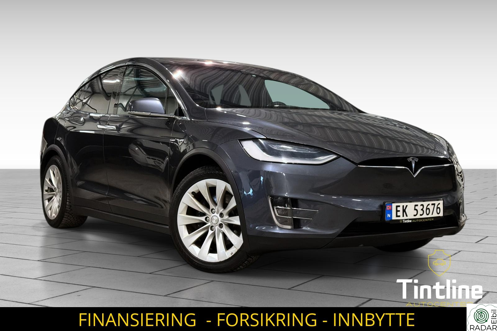 TESLA MOTORS Model X 4x4 90d l 525HK 6-SETER l ACC l LUFT l LAV KM l 1-EIER+