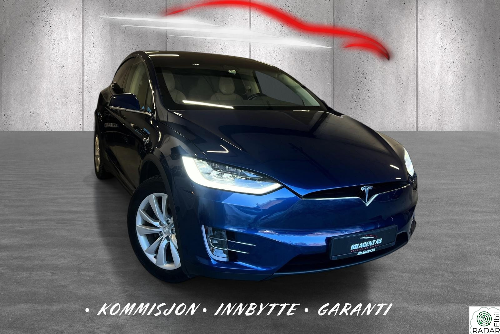 TESLA MOTORS Model X 489KM WLTP AWD 90D | 6-SETER | R-KAM | DAB | EL.BAKLUKE