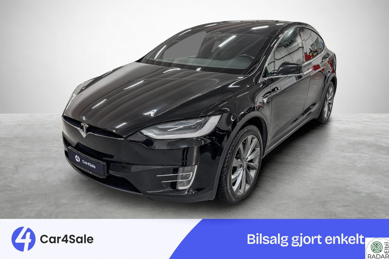 TESLA MOTORS Model X 75D 7-s / Vinter / MCU2 / Krok / AP/ Luft/ EU27/ 1-eier