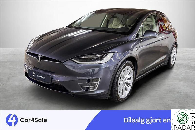 TESLA Model X 75D / 417km / Skinn / Luft / Krok/ 1-eier/ Karbon/ EU27