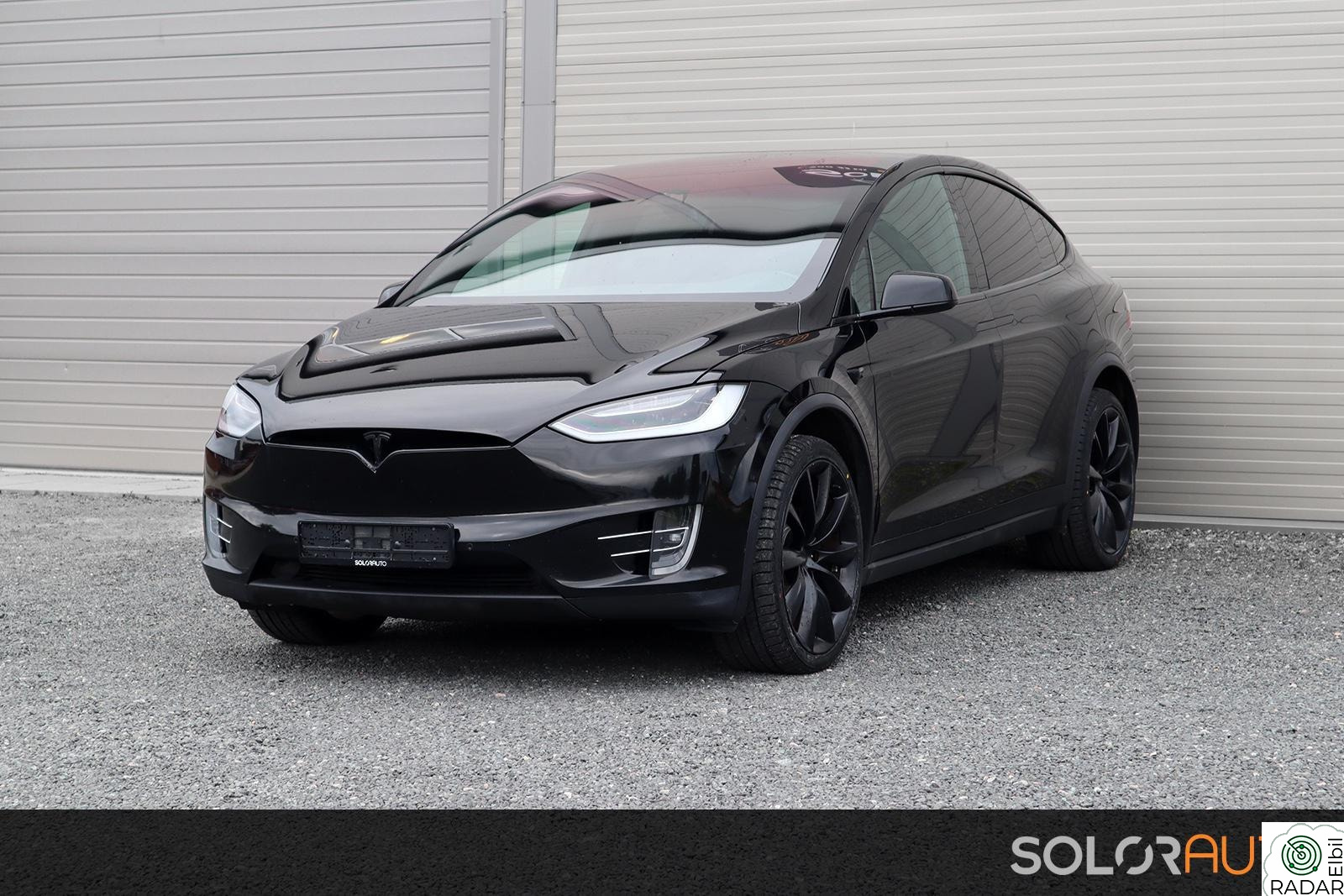 TESLA Model X 75D "All black", 5 seter, Hengerfeste, 22"