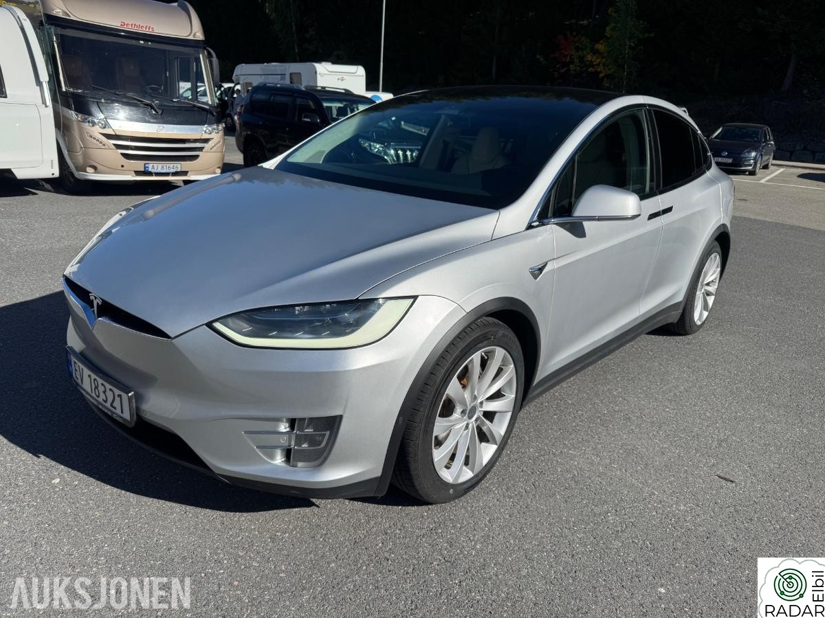 TESLA Model X 5-seter, 184400km, Hengerfeste, Skinninteriør