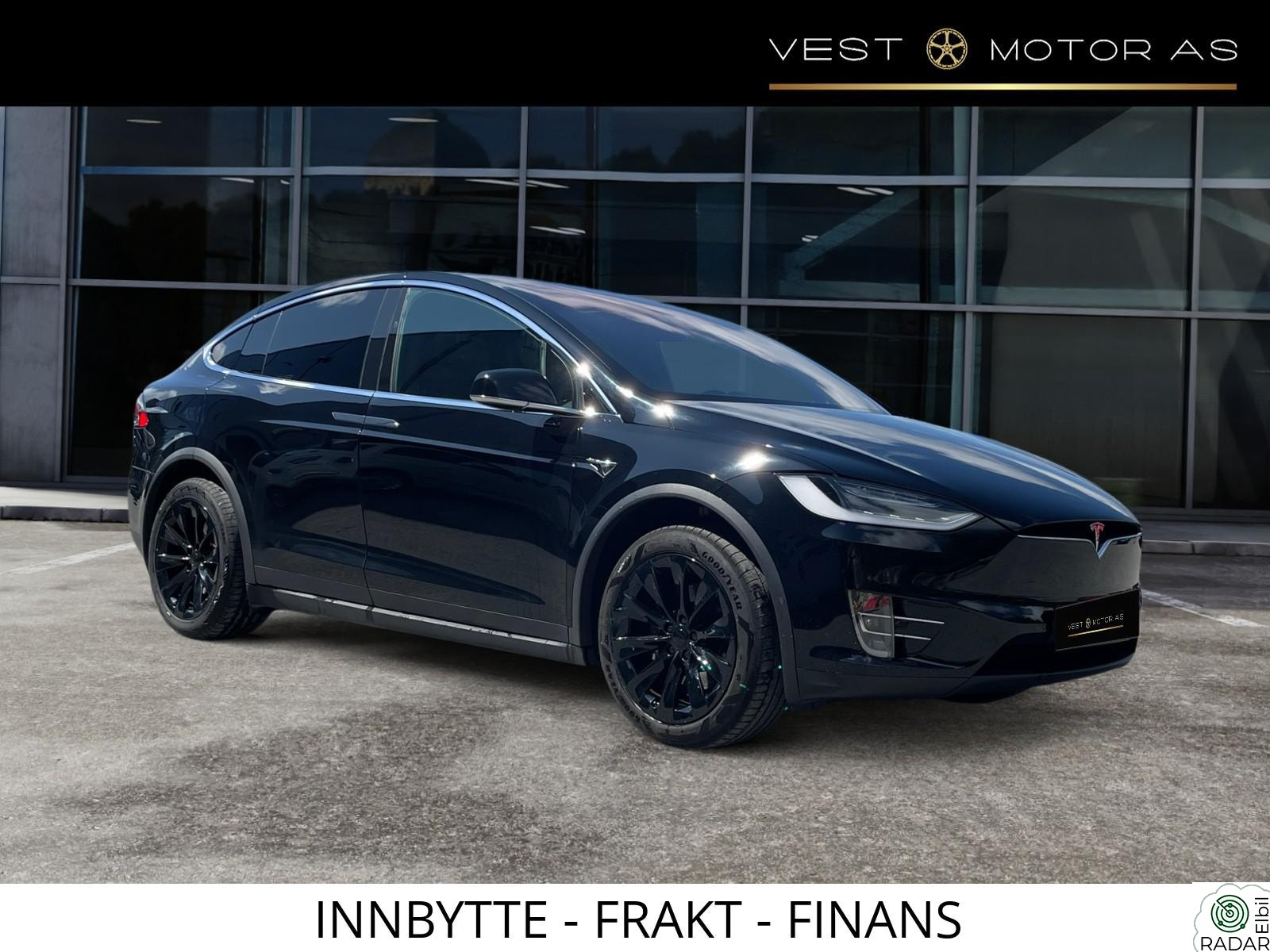 TESLA Model X 75D / 6-seter / ACC / H.Feste / EU-26 / Skinn / Karbon