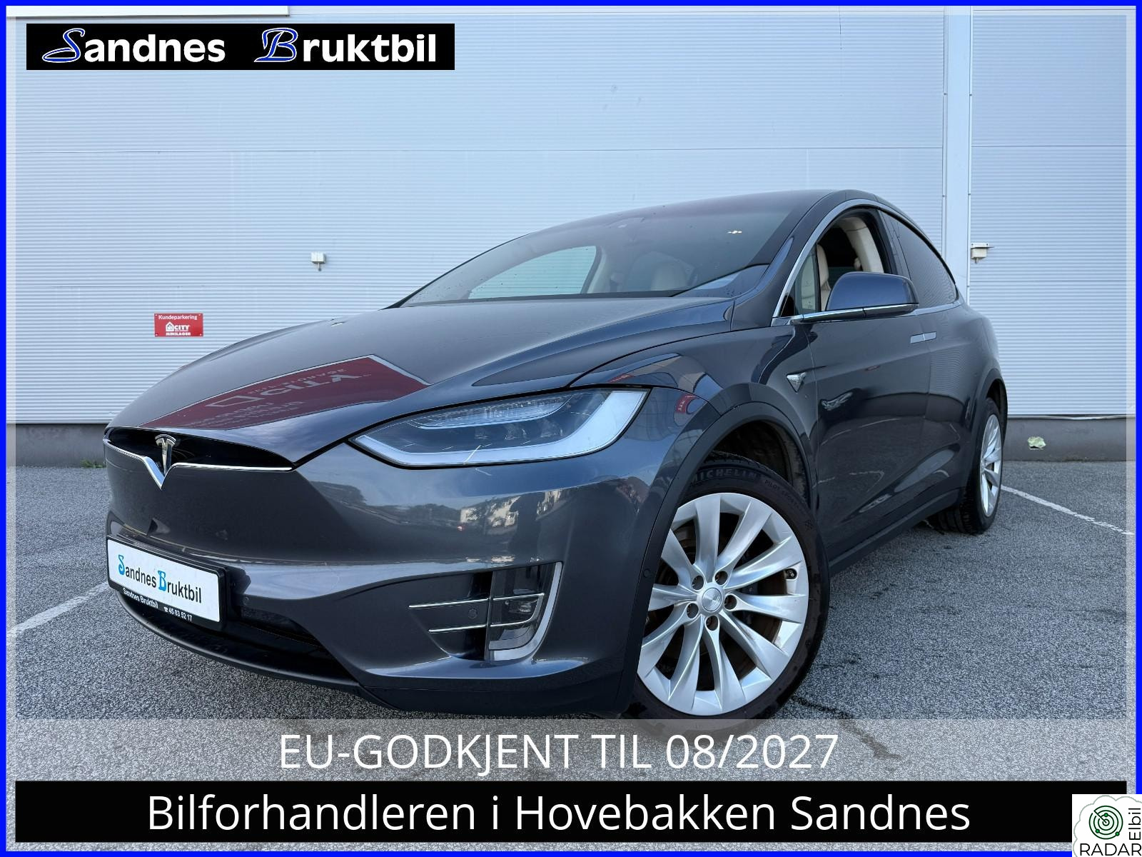 TESLA Model X 75D 6-SETER MCU2,SKINN,KROK,AUTOPILOT,NAVI.LED,KAMERA