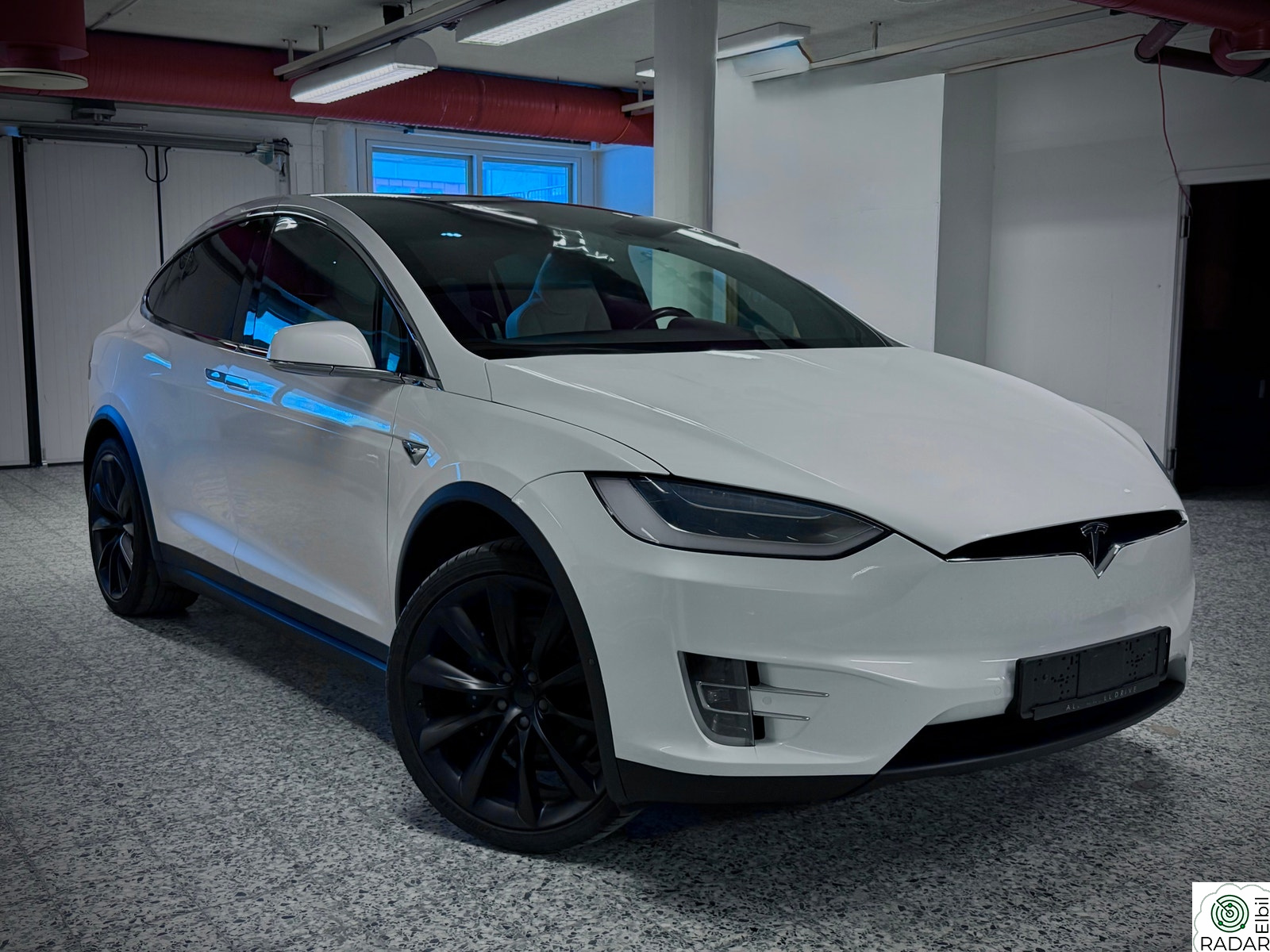 TESLA Model X Longe range Raven. 1 eier. Nytt HV batteri