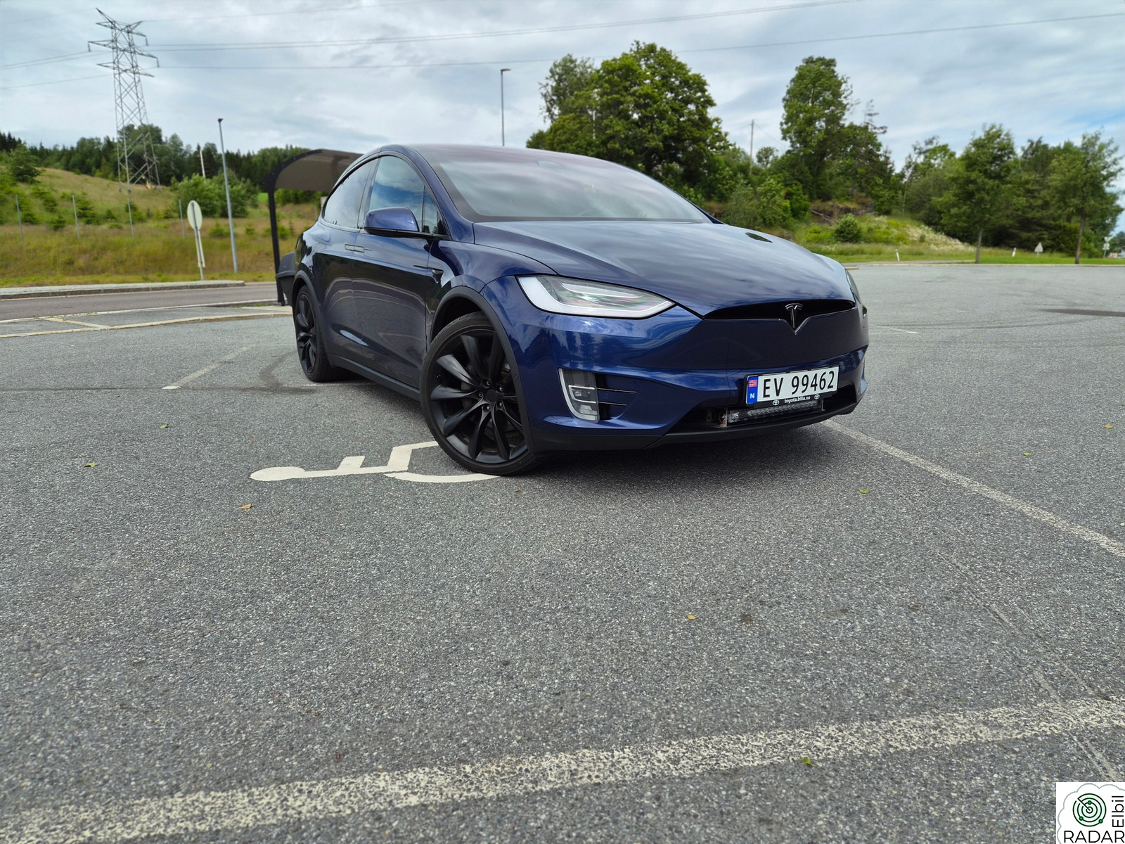 TESLA Model X Long Range Raven | Påkostet | CCS|  Krok | 6 seter| AWD