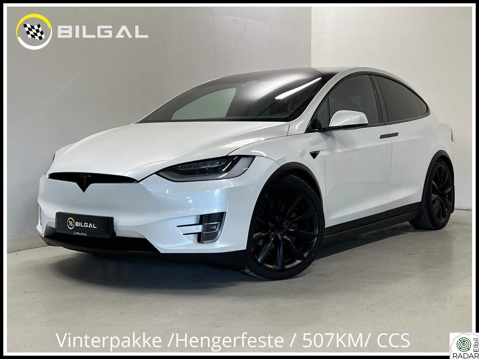TESLA Model X LongRange RAVEN 572HK SortOptikk 7-Seter HiFi AP 22tom