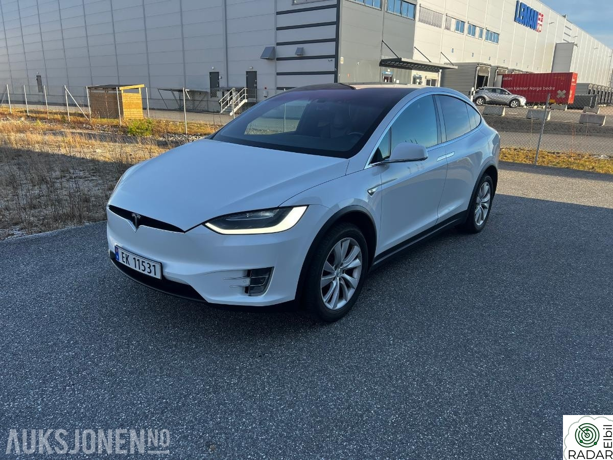 TESLA MOTORS Model X 7 seter, Automat, Hengerfeste, Skinninteriørm S+V dekk