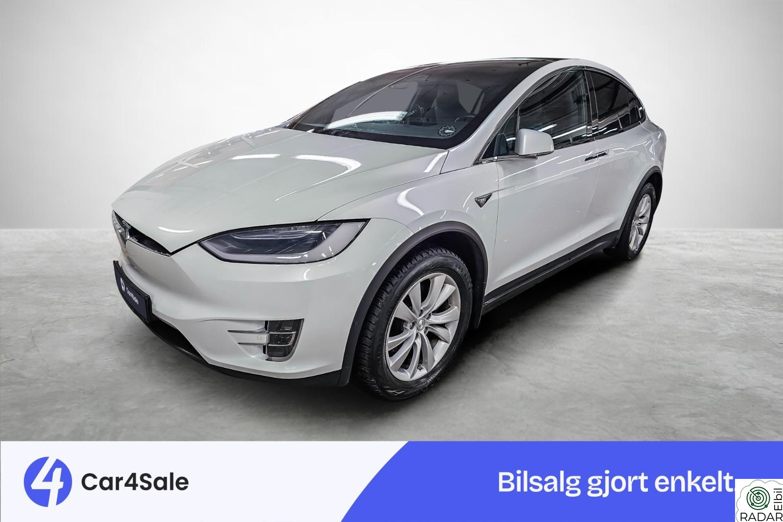 TESLA MOTORS Model X 75D / Autopilot / Krok / Del-Skinn / Ny EU / Norsk ++