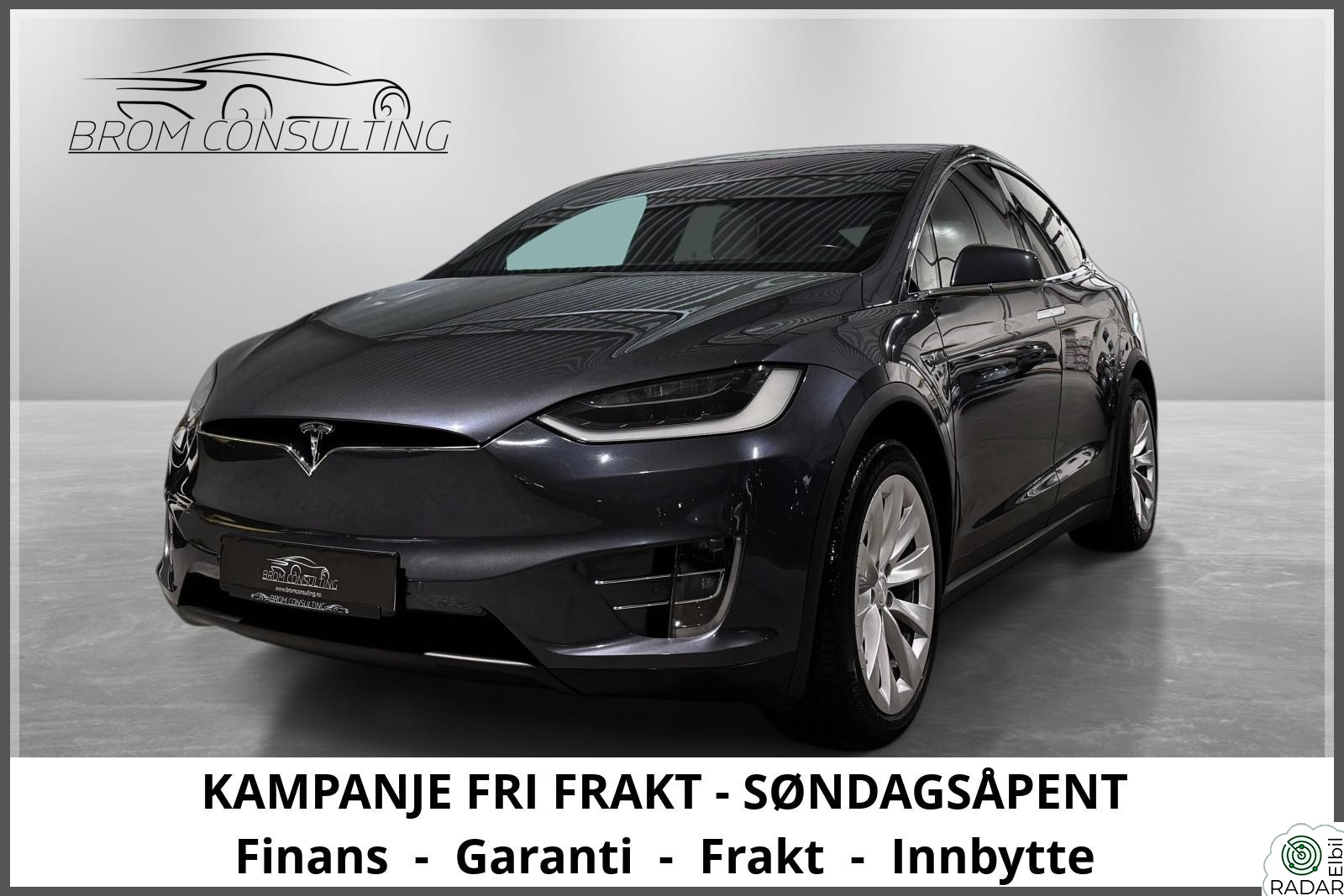 TESLA Model X 100D | AWD | 6-seter | FSD | Luft | Hvit Skinn | Krok
