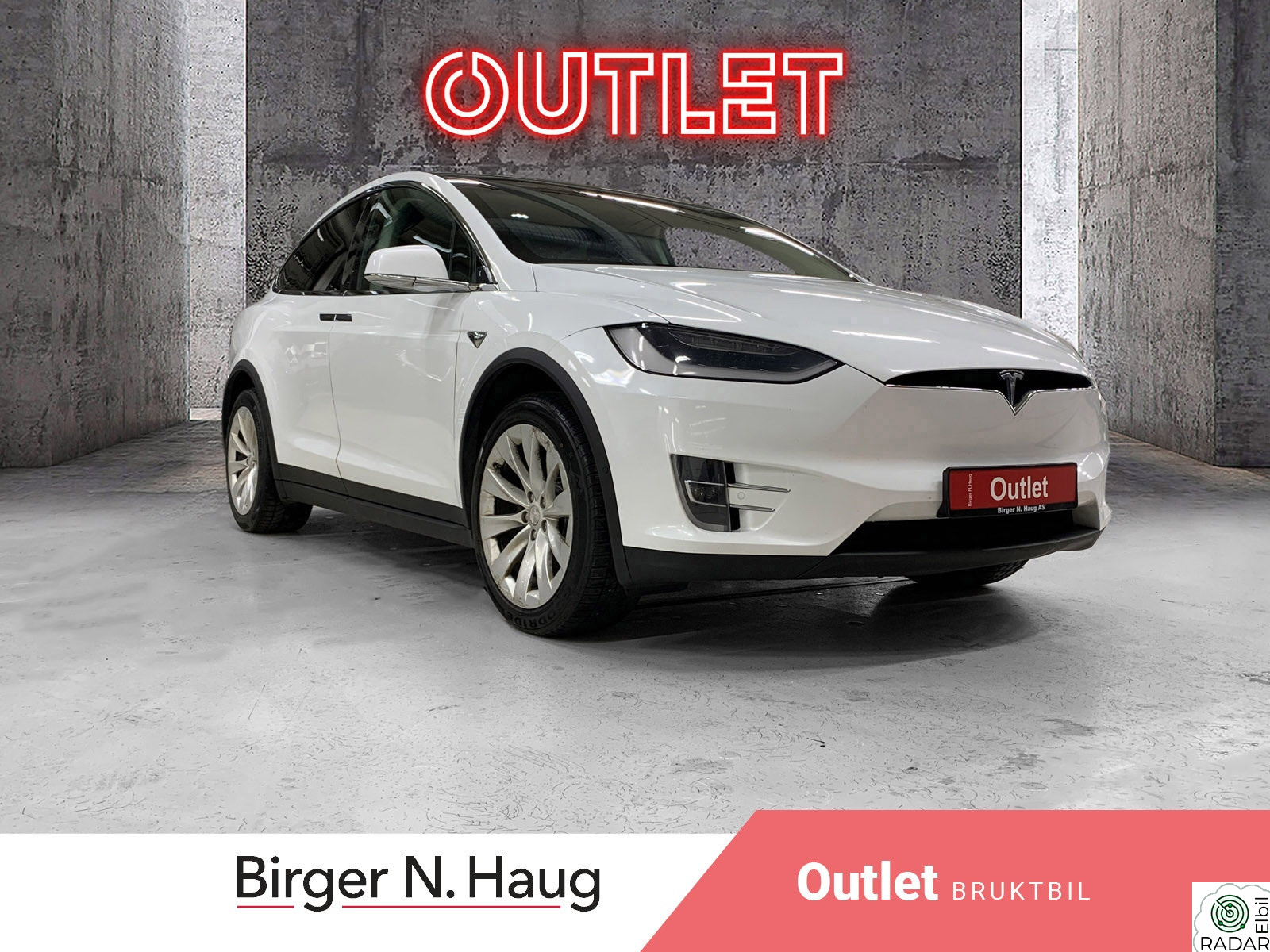 TESLA Model X 75D 4WD 7-s OUTLET | ELEKTRISK 7 SETER MED GOD PLASS