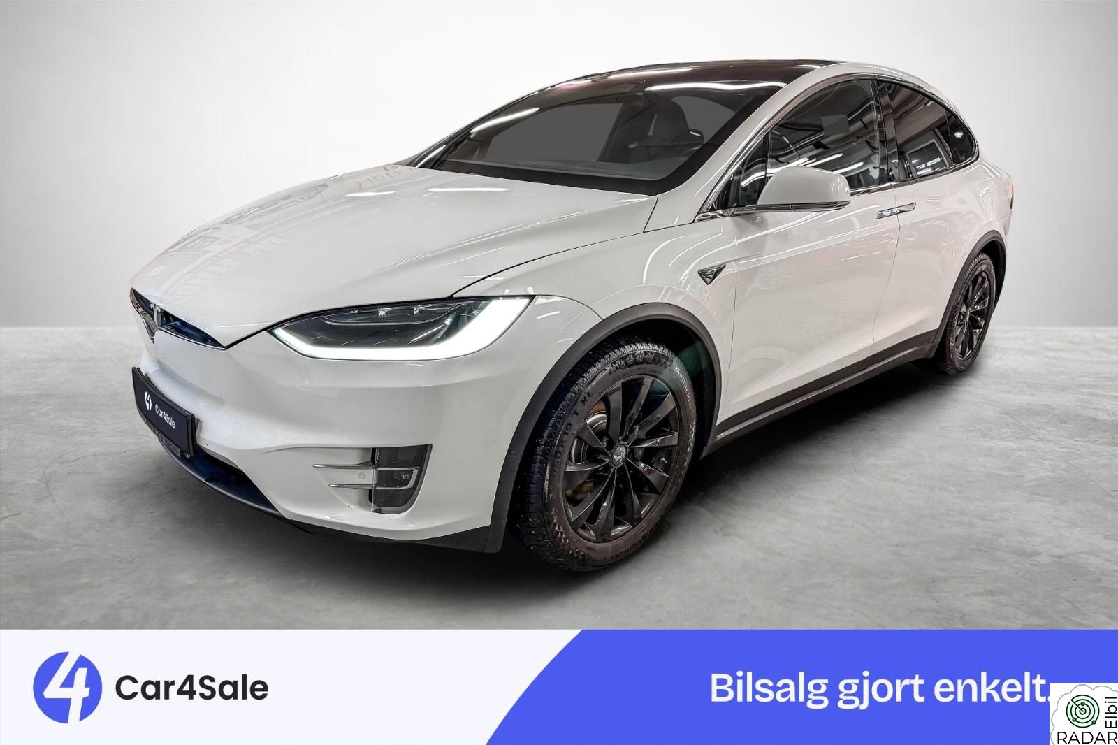 TESLA Model X 75D 7-seter / Skinn / MCU2 / Vinter / HIFI / EU28 / AP+