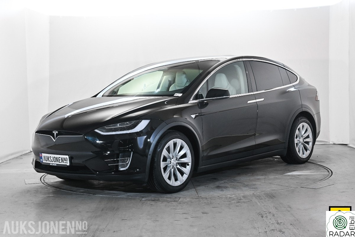TESLA Model X 75D 7-SETER HENGERFESTE VINTERPAKKE PREMIUM LYD & INTER