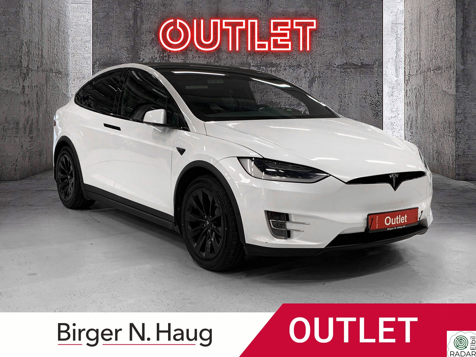 TESLA Model X Standard Range 7-s OUTLET | UTE ETTER 7S? UKESTILBUD!