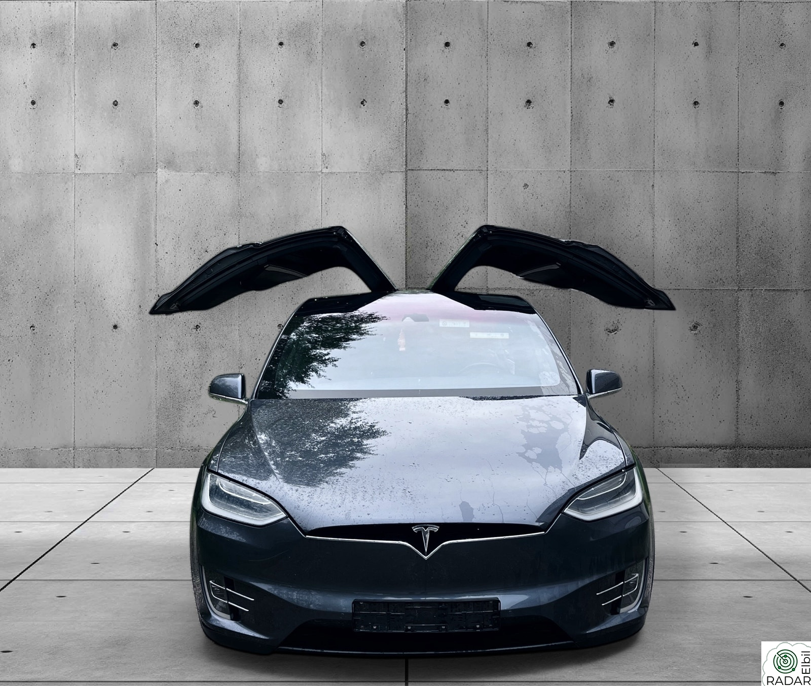 TESLA MOTORS Model X 75D 7-s luftfjæring og ny Eu godkjenning til 2028