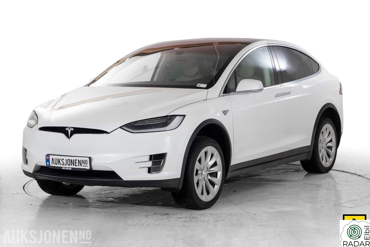 TESLA MOTORS Model X 90D 7-SETER HENGERFESTE PREMIUM INTERIØR VINTERPAKKE