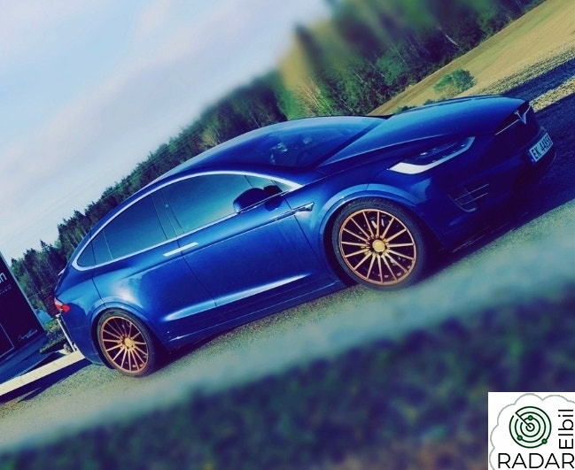 TESLA MOTORS Model X 90D 6-s, Ccs, 22"vossen og lakkert "helt ned"
