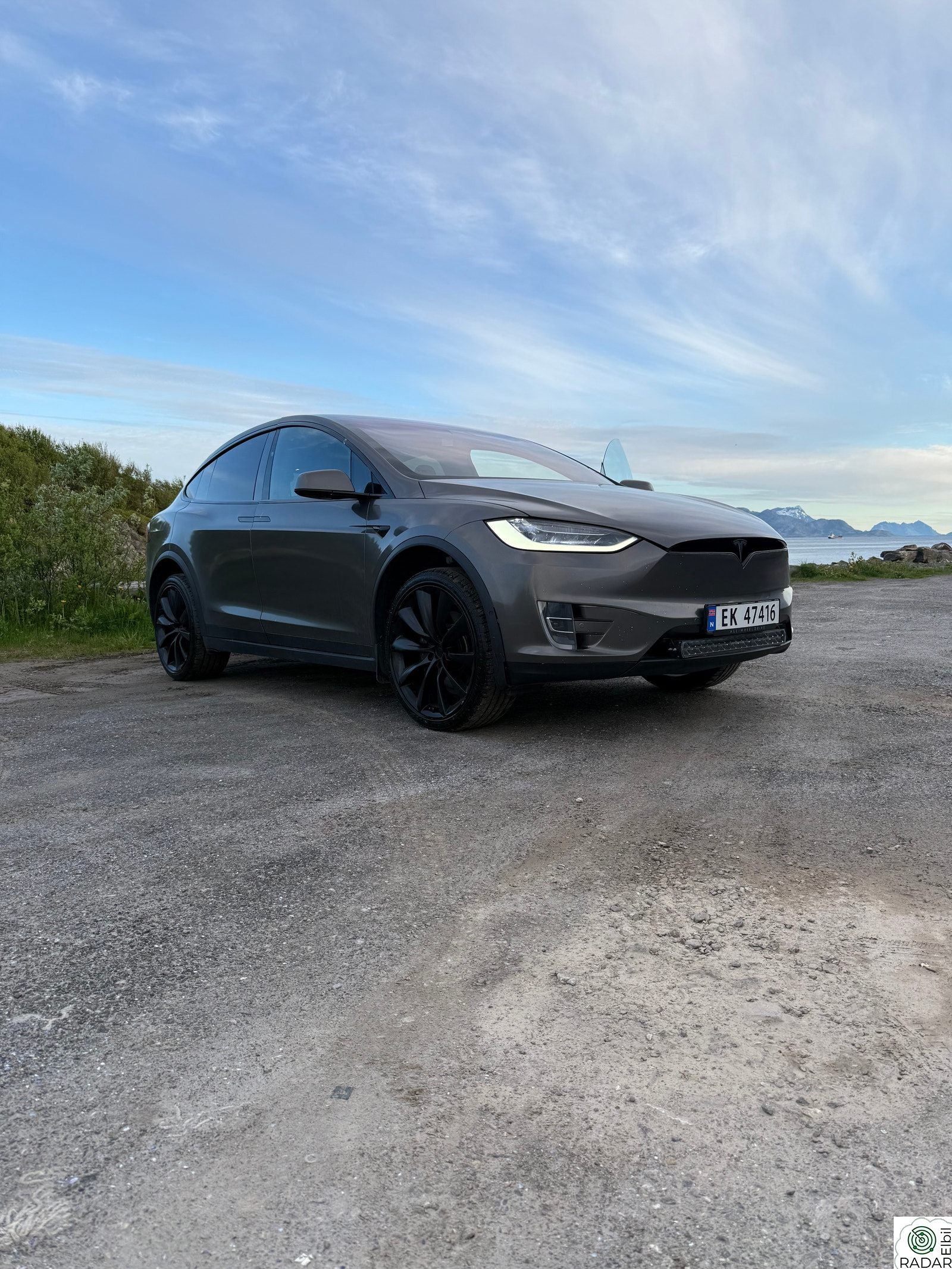 TESLA MOTORS Model X 75D 4WD 5-s /ap/ vinterpakke/ ccs adapter