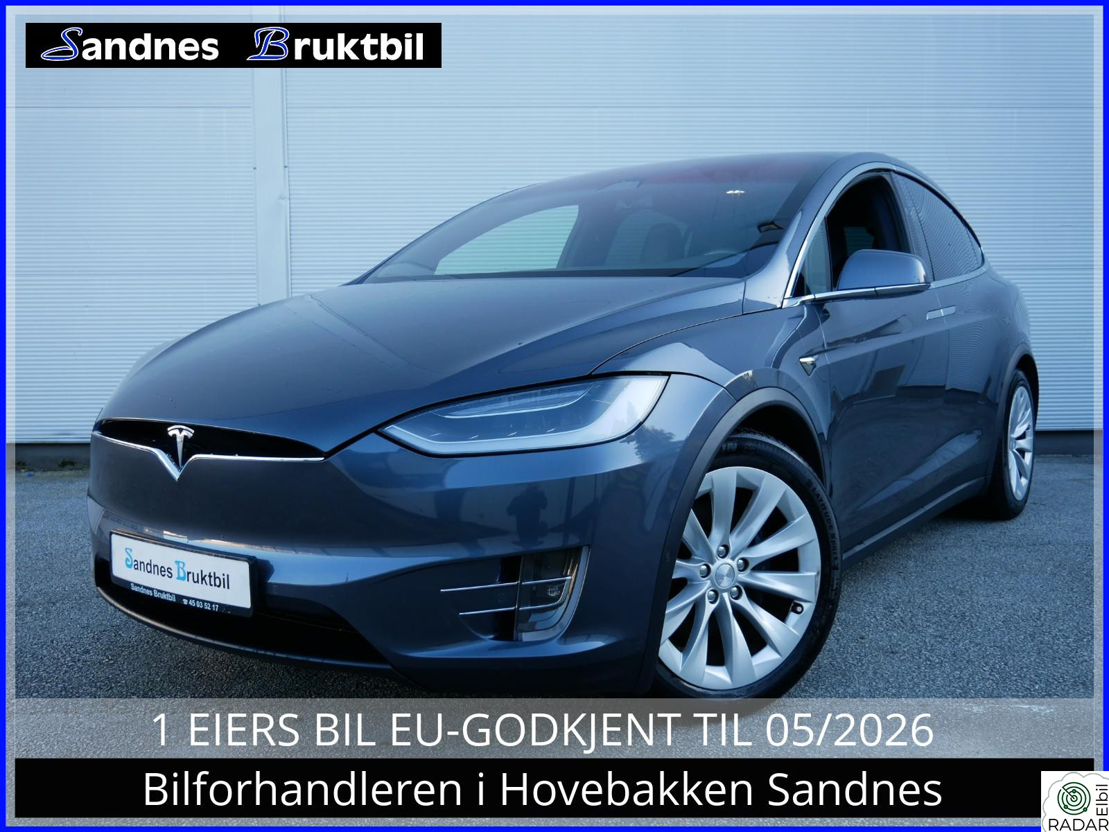 TESLA Model X 75D 7-SETER ACC,MCU2,KROK,KAMERA,SKINN,AUTOPILOT,LUFT