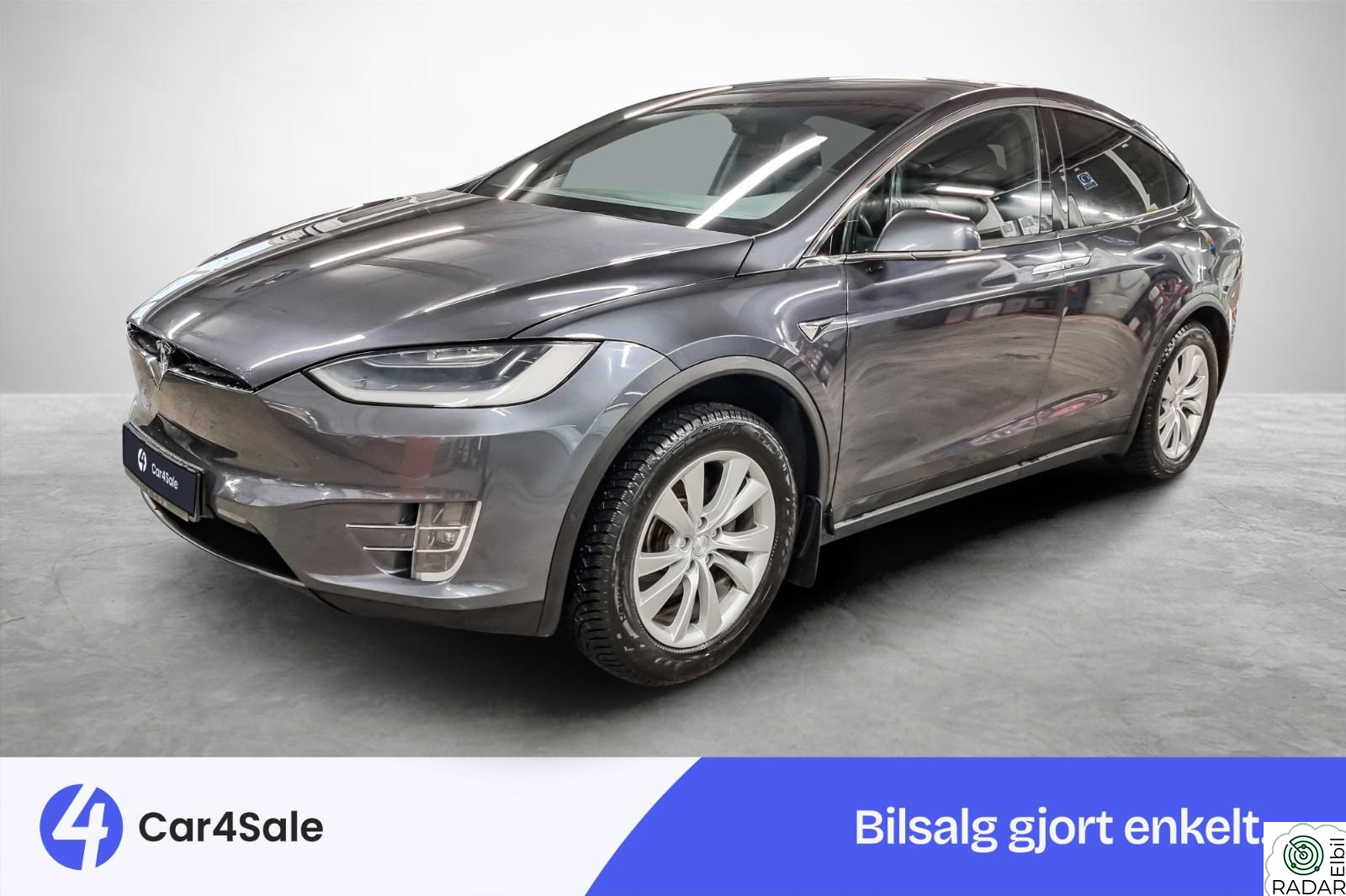 TESLA Model X Long Range Raven/ 1-Eier/ AP/ S+V/ P.Varmer/ Norsk/ S+V