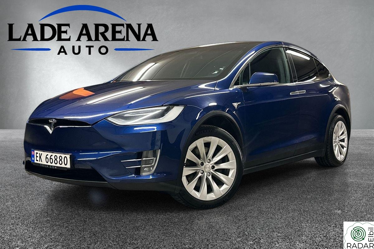 TESLA Model X 75d 7 seter CCS | Skinn | Premium | Krok |