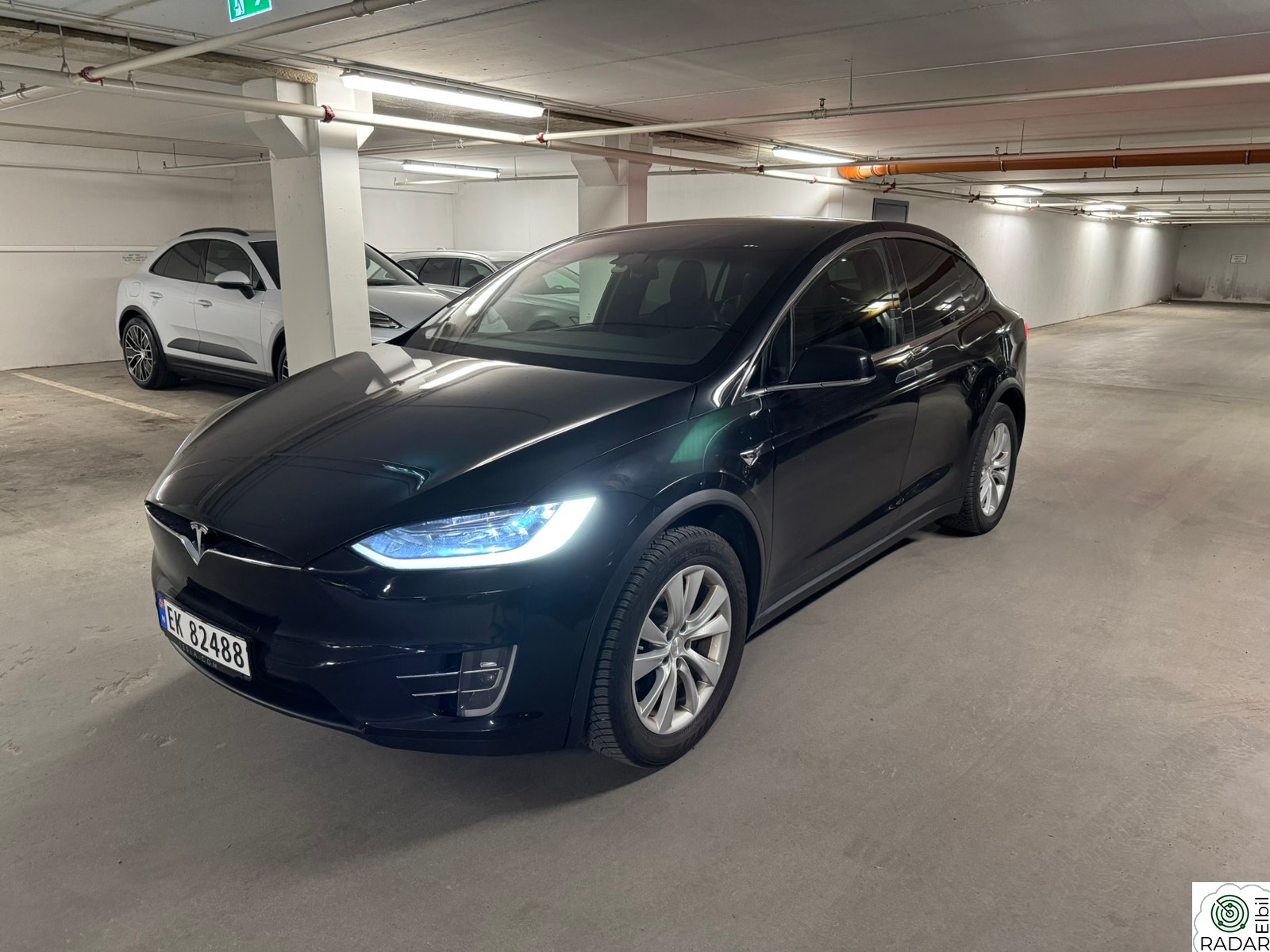 TESLA Model X 75D 4WD 7-s, skinn, CCS, MCU2, Skiboks, hengerfeste