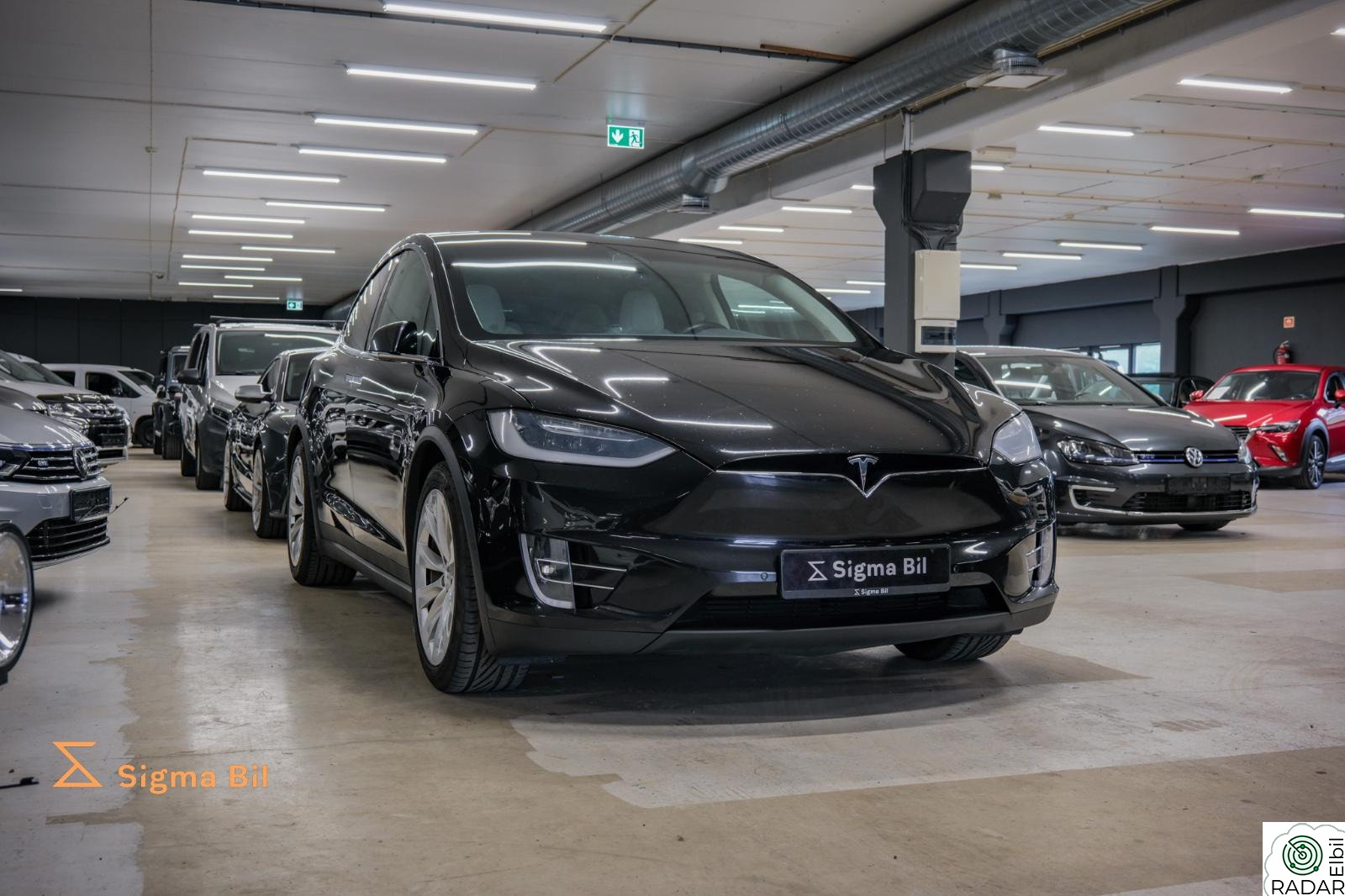 TESLA Model X 75D 525HK 7-Seter Luft ACC Autopilot Karbon R-Kam Krok+