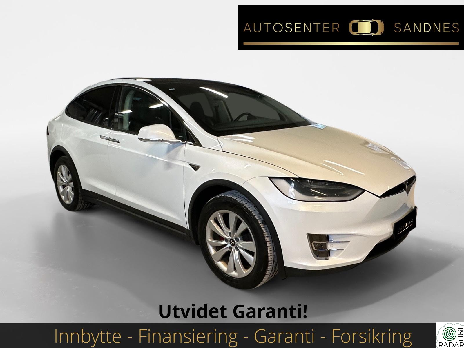 TESLA MOTORS Model X 90D - 7s / Utvidet Garanti / Skinn / Autopilot / Krok +