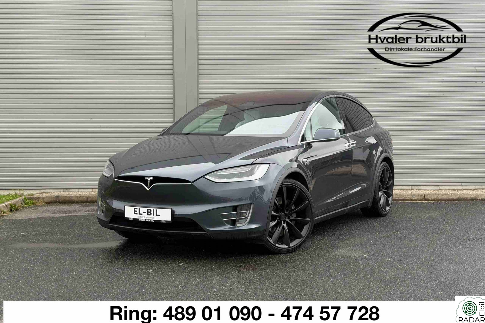TESLA MOTORS Model X 90D/ 4x4/ 6seter/ 489km/ Premium/ Skinn/ Krok