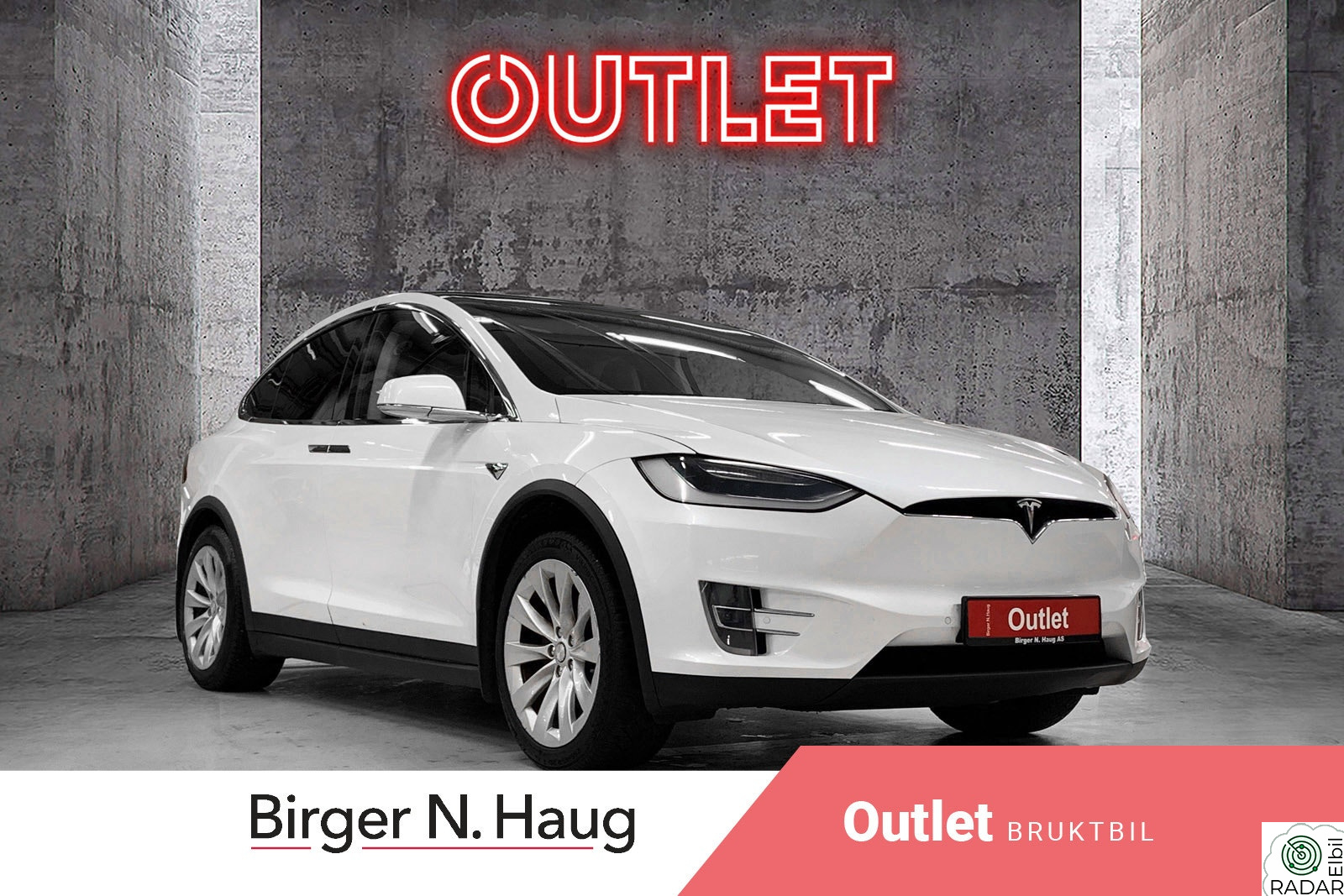 TESLA MOTORS Model X 90D 4WD 7-s OUTLET|4X4|HENGERFESTE|CCS|LEVERINGS KLAR!|