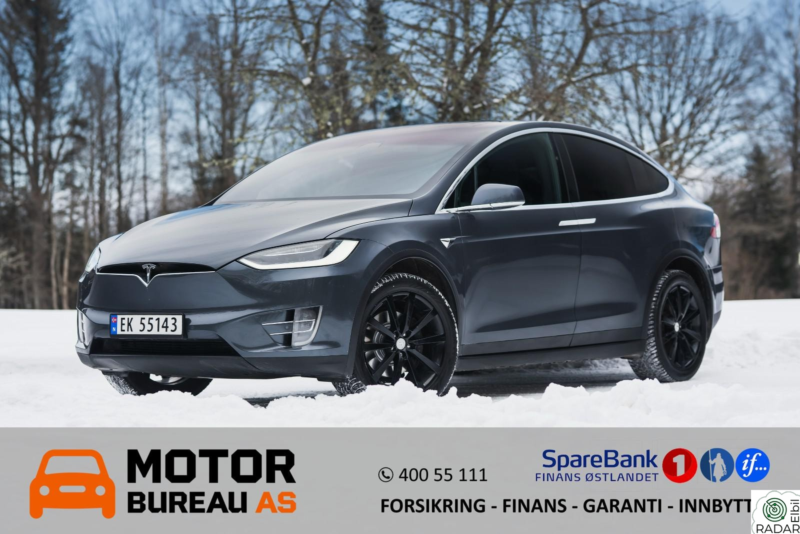 TESLA MOTORS Model X 75D 525HK 6 Seter | HW3 EAP | MCU2 | Vinterpakke |