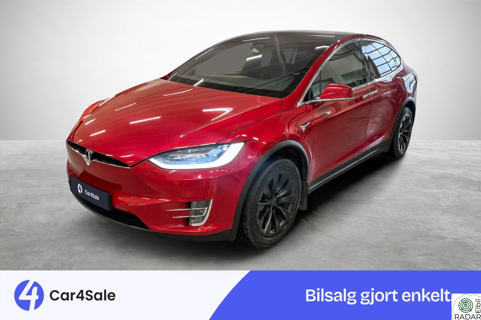 TESLA Model X 100D 565km / AP / Luftfjæring / Skinn / Krok / Norsk++