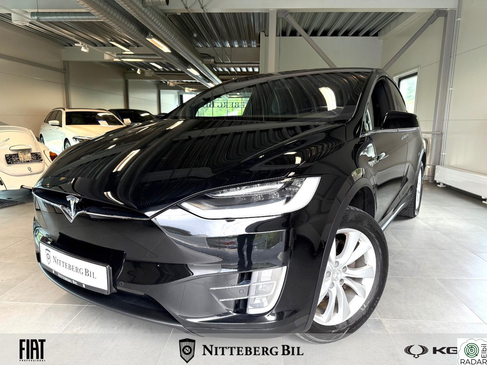 TESLA Model X 75D Autopilot-6-seter-H.feste-AWD-Skinn-Luft-R.kamera.