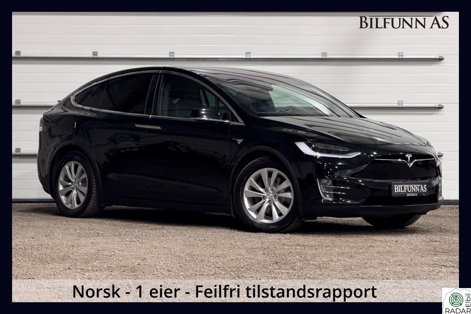 TESLA Model X 100D 7-S, 2 år Garanti, FSD, Vinterpakke, Krok, Pen bil