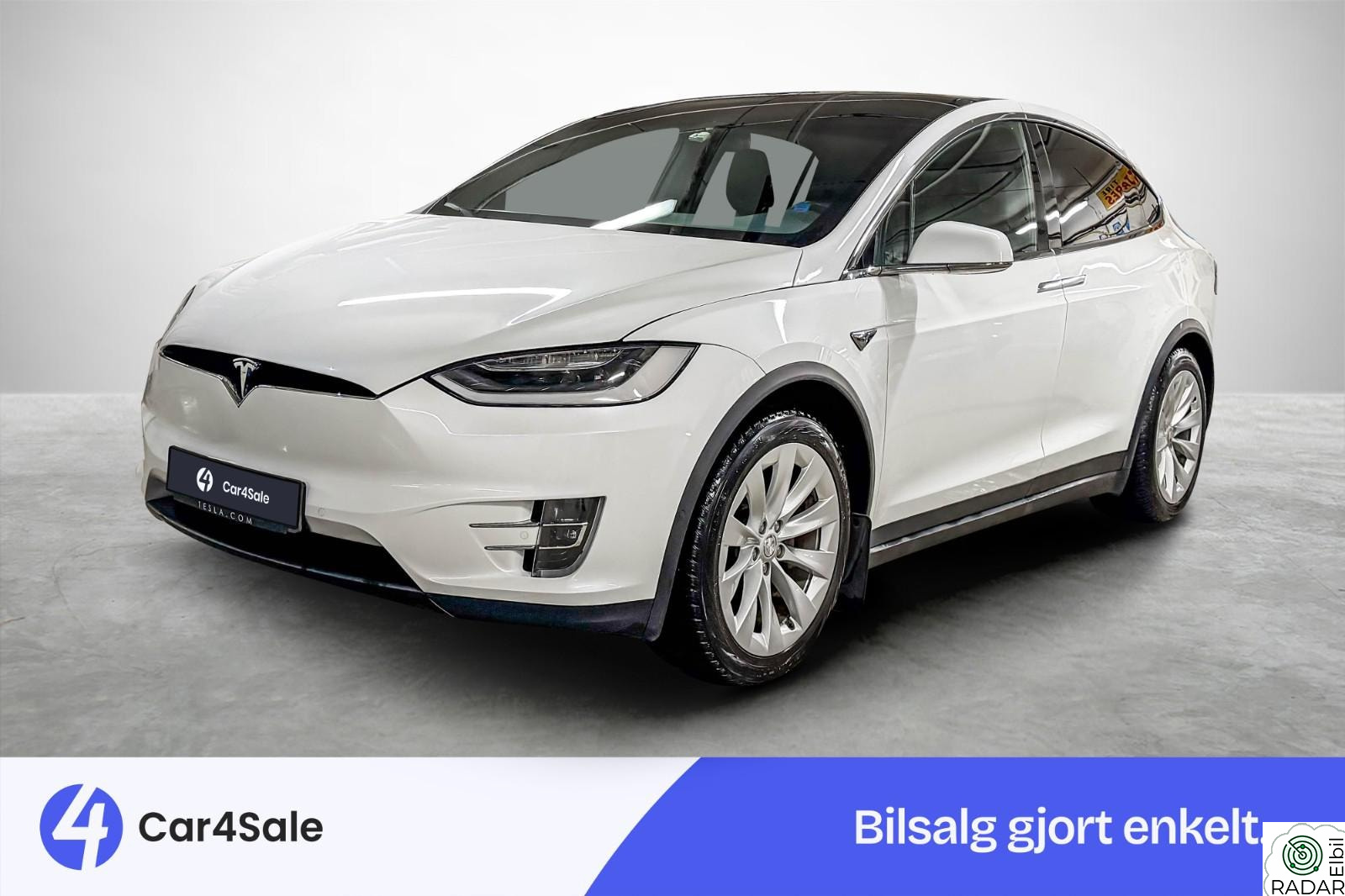 TESLA Model X 75D 7-s / EU28/ Skinn/ CCS/ Lav KM/ MCU2/ Vinter / HIFI