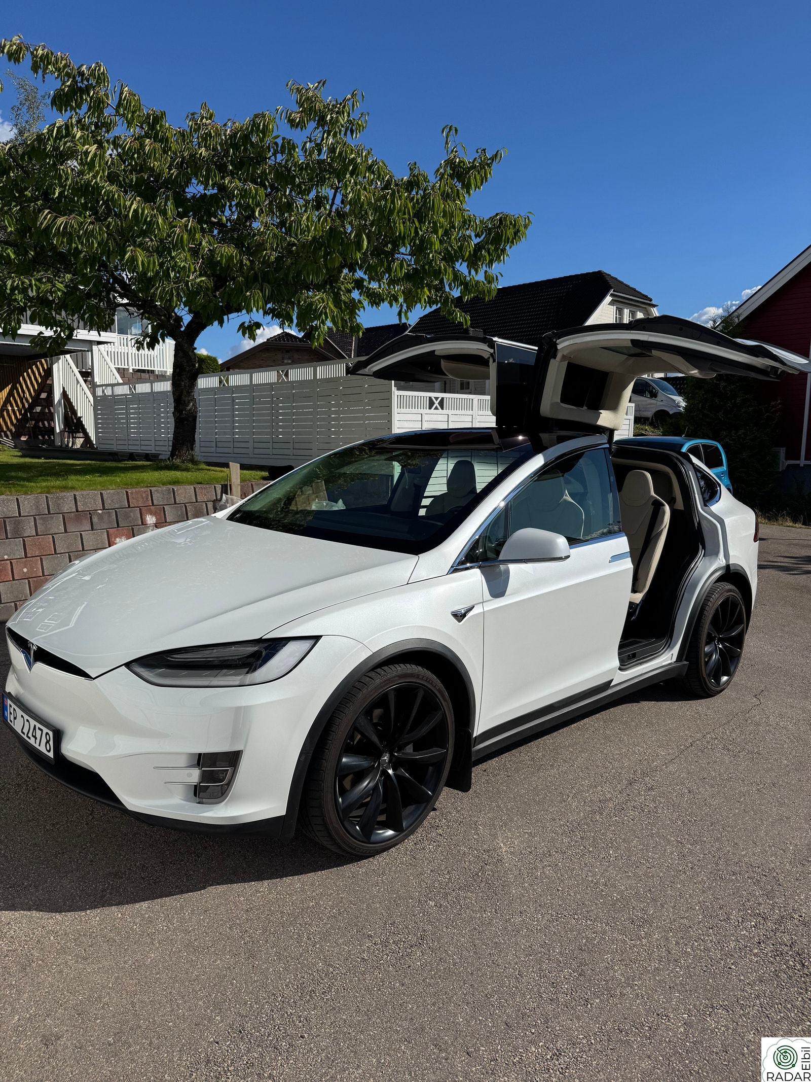 TESLA Model X 100D 6-seter AWD/Skinn/Krok/MCU2/CCS/NAVI