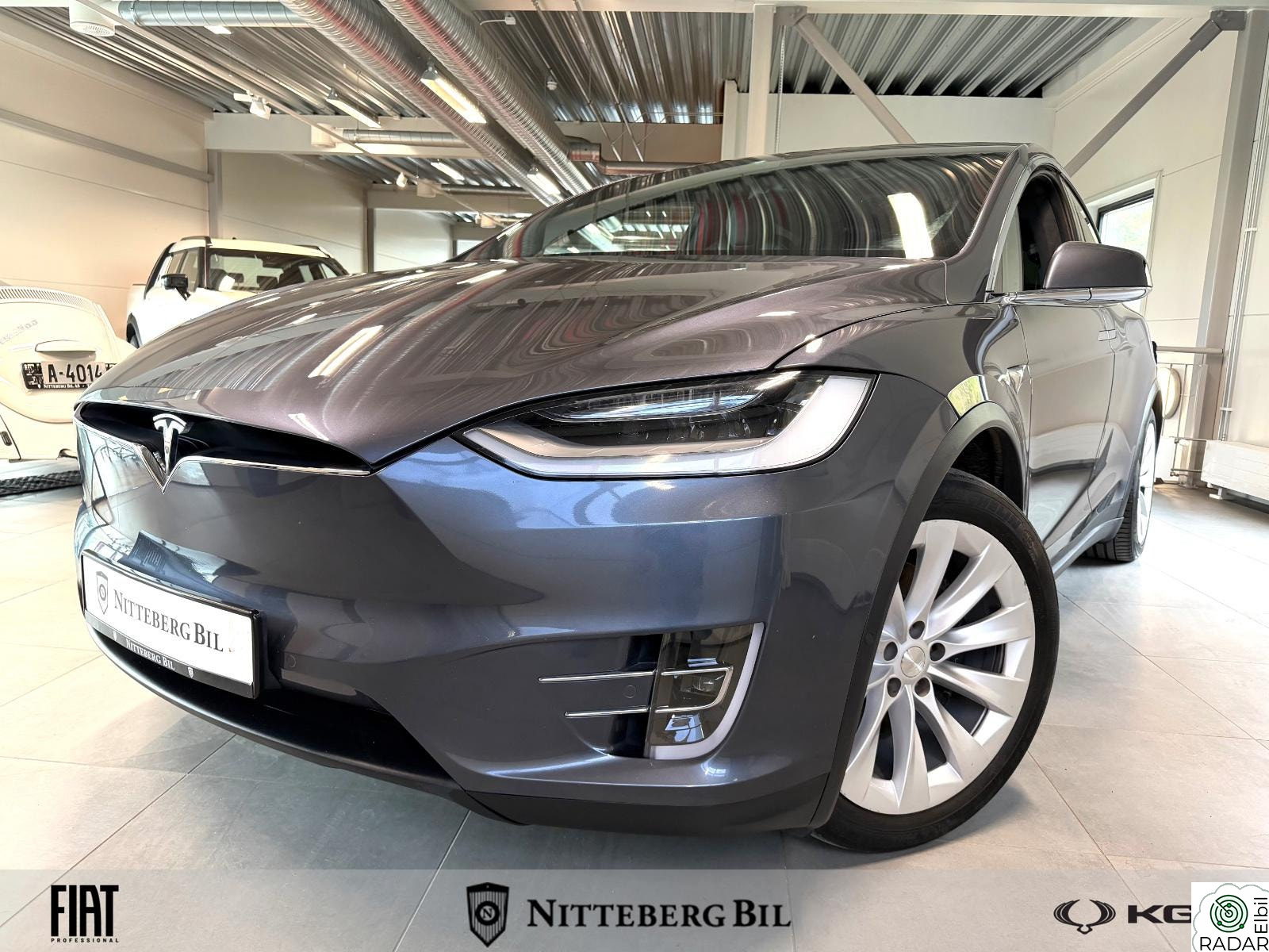 TESLA Model X P100 561 Km WLTP 7- Seter-Skinn- Soltak- Hengerfeste.