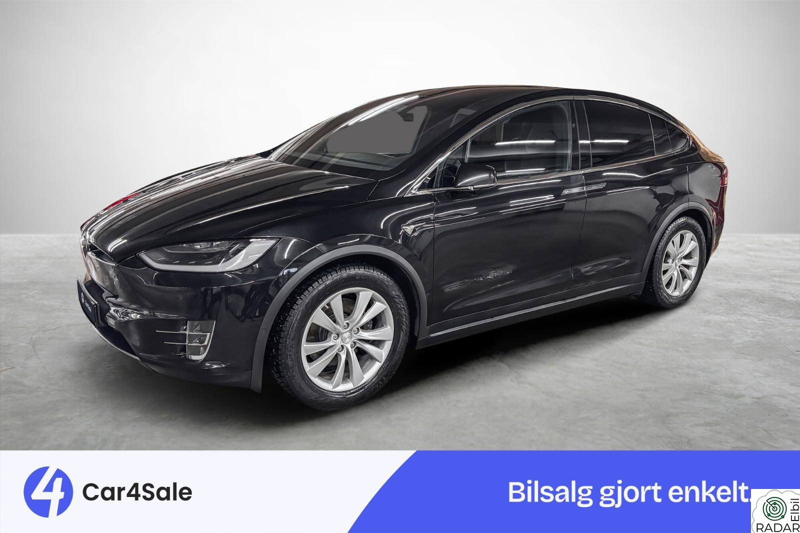 TESLA MOTORS Model X 75D / 417km / Skinn / Krok / EU27 / AP / Luft / 1-eier+