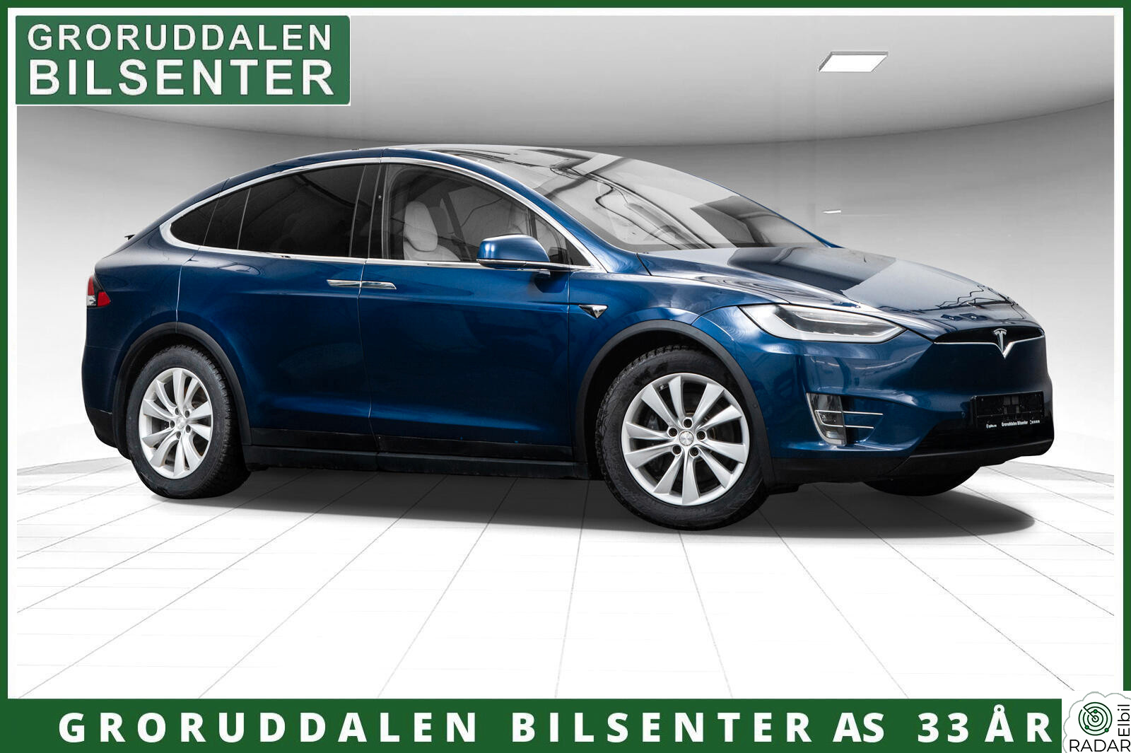 TESLA Model X 100D 7-Seter/AP2.5/PremiumSkinn/Carbon/Krok/CCS++1Eier!