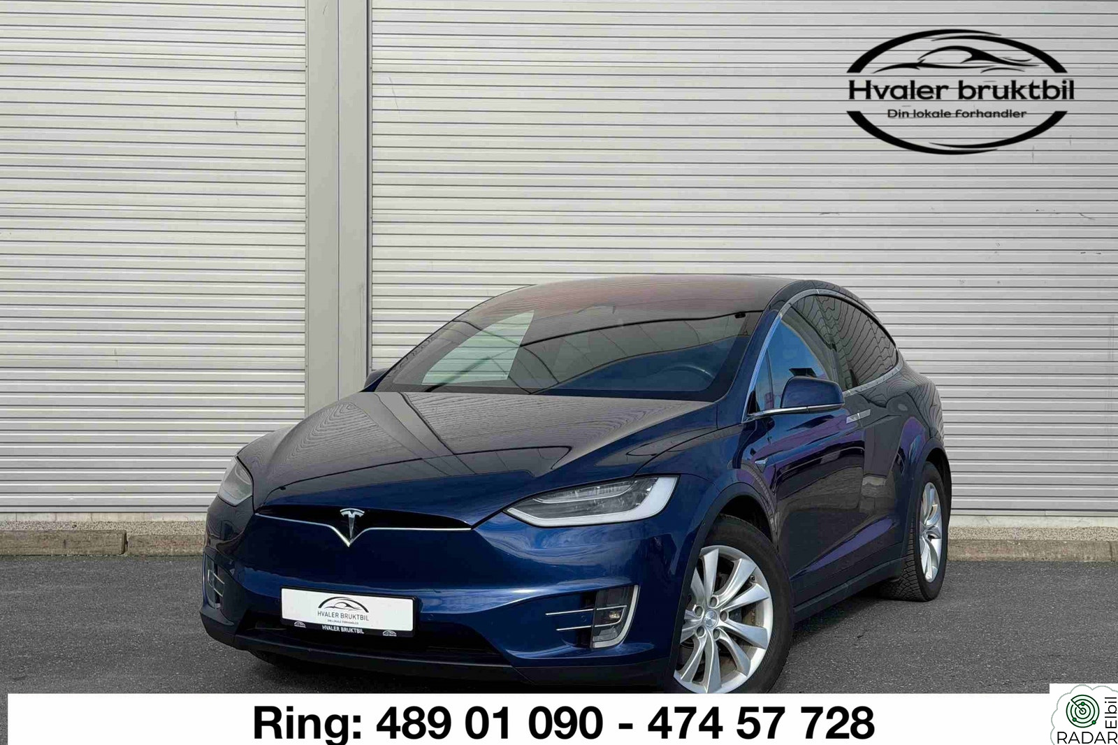 TESLA Model X Garanti/ 75D/ 5-Seter/ Panorama/ Hengerfeste/ 4WD