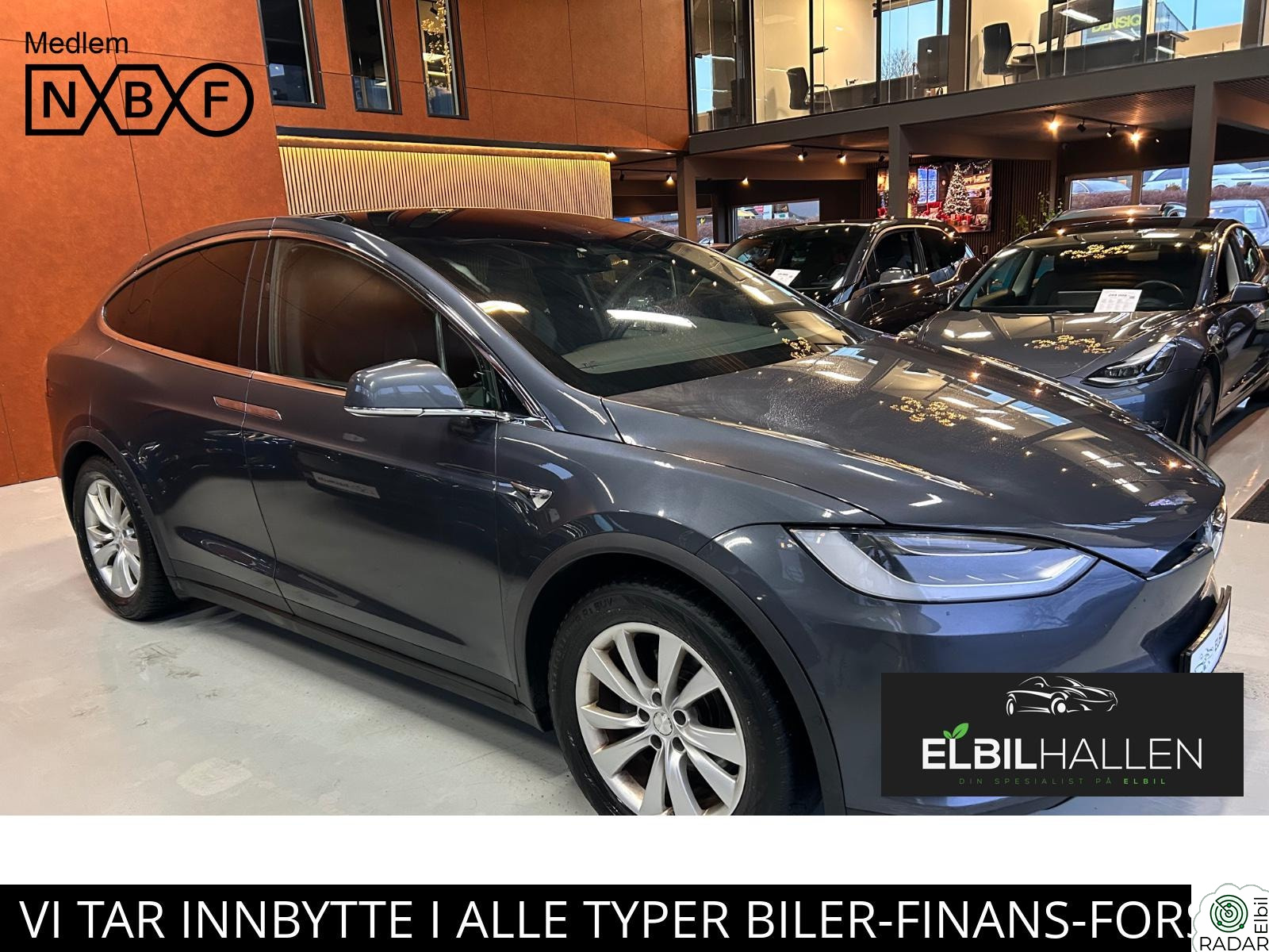 TESLA Model X 75D AWD/7-SETER/ENHANCED AP/MCU2/NETFLIX/HENGERFESTE++