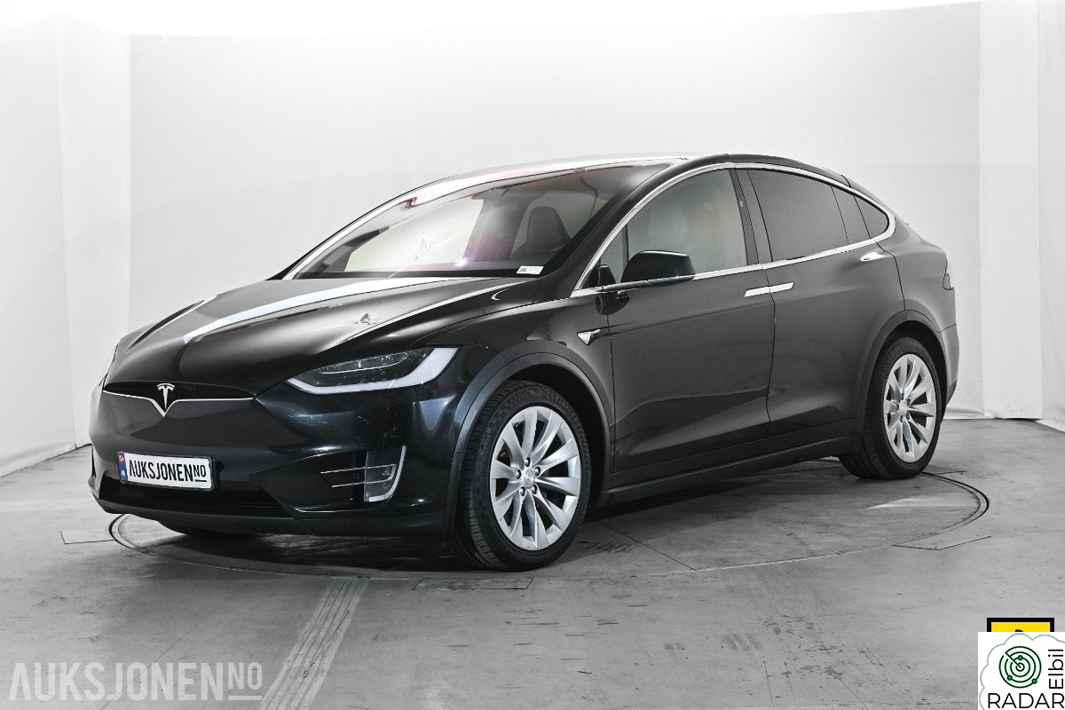 TESLA Model X 100D 7-SETER HENGERFESTE VINTERPAKKE PREMIUM LYD & INTE